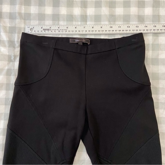 Bcbgmaxazria black skinny pant Bikercore style bodycon tight luxury design - Picture 13 of 16